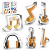 WGPG Music Note Cookie Cutters - 6PCS Large Stainless Steel