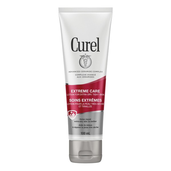 Curel Extreme Care Intensive Moisturizer, Travel Hand and Body Lotion, with Advanced Ceramide Complex and Extra-strength Hydrating Agents, for Extra-Dry Skin (100 Ml)