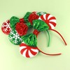 Christmas Mouse Ears Headbands for Women-White