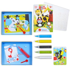 Sabbiarelli Sand-it For Fun Kit Crazy Pets Funny Puppies - Creative Craft Set: Paint with Sand and Let Your Imagination Run Wild, Sand Pictures for Children from 5+, Birthday Gift Idea