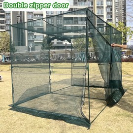 timiland Crop Cage Large Size Plant Protection Tent 6.5'x10' with 2 Zippered Doors, Steel Frame,Easy to Install ,for Garden, Vegetables Flowers Fruits Herbs(Light Green)