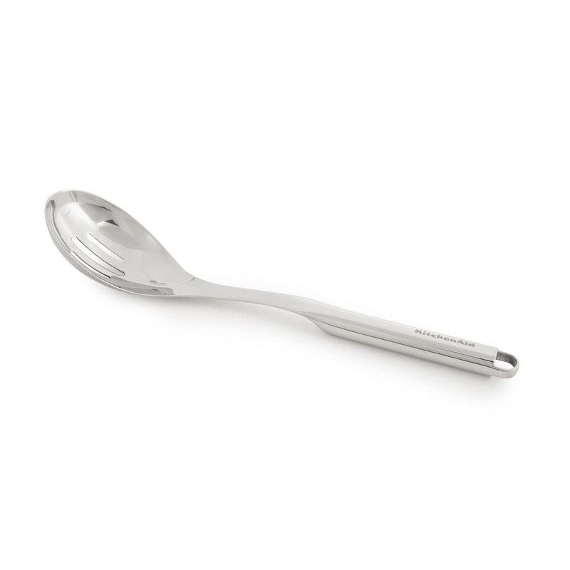 KitchenAid Premium Slotted Spoon with Hang Hook, 13.3-Inch, Stainless Steel