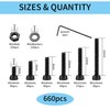 660 Piece M2 Screws Set, M2 Screws Nuts and Washers
