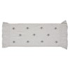 VHC Brands Embroidered Bee, Farmhouse Table Runner, Ruffled, Rectangle, Yellow