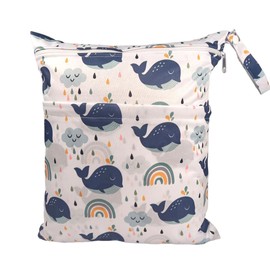 SGERUFZ 1 Piece Nappy Bag Wet Bag Nursery Wet Bag Cloth Nappies Organiser Bag Wet Bags Fabric Changing Bag Bags Waterproof Reusable, multicoloured, Modern, practical