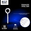 Bolt Dropper - Stainless Steel Eye Hooks Screw - Set