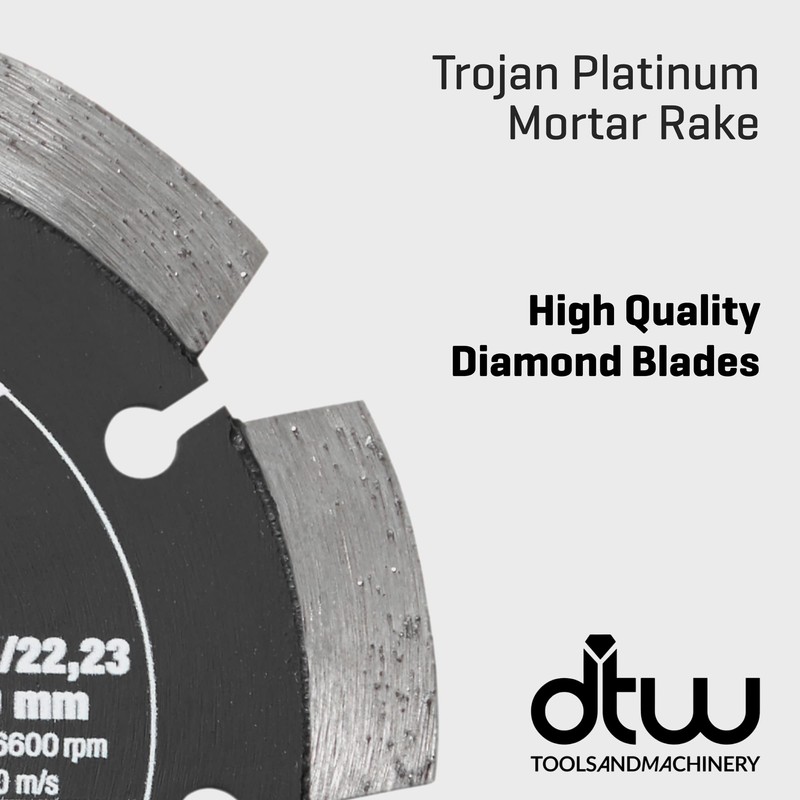 TROJAN Platinum Professional Contractor Mortar Raking Diamond Blade/Diamond Disc -