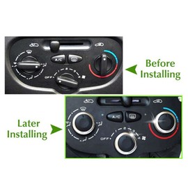 AC Air Conditioning Controller 3pcs Car Air Conditioner AC Fan Controller Heater Knob Replacement for Peugeot 206/206+/207