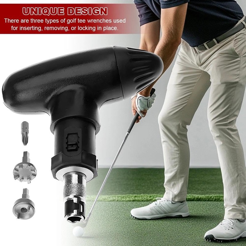 Golf Wrench Tool, Durable Golf Spike Removal Tool Kit Universal