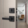 Brotima 2 Pack Keyed Entry Door Lever and Single Cylinder