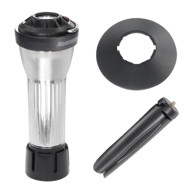 Tokyo Deco h019 LED Lantern, Rechargeable, USB, Camping Light, 2,000 mAh, 150 Lumens, Shade and Tripod, Can Be Used Either Hanging or Placing, 3-Way Specifications, Light Adjustment, Magnet, Lightweight, Compact, Disaster Prevention, Handlight, Hanging, 