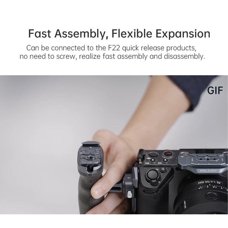 Falcam F22 Cold Shoe Three-Position Double Head Quick Release Plate