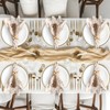 85 Pcs Boho Table Runner Set, Cheesecloth Table Runner, Round