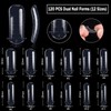 Dual Nail Forms Set, 120pcs Dual Forms Nails with 10pcs