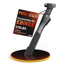 HENMI Bike Kickstand for 24-29 Inch Bicycle, 2 Holes Extra Stable Max Load 176LBS, Non-Slip Base Adult Bicycle Kickstand for Mountain Bike, E-Bike