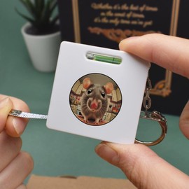'Kitchen Rat' Keyring Tape Measure/Spirit Level Tool (KM00041710)