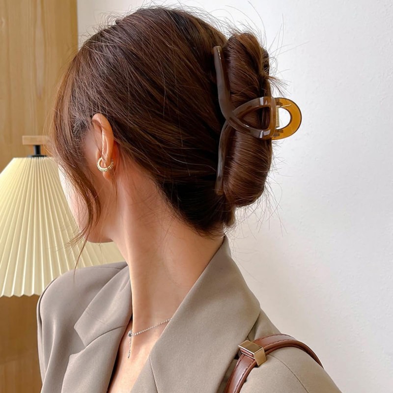 Eggeil Set of 4 Large Hair Clips, Secure Hair Clips,
