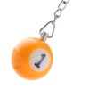 Komonee 3 x Pool Ball Keyring Colourful Numbered Key Ring