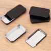 Small Tins with Lids,Rectangular Metal Cans | Multifunctional Tins with