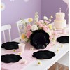 SietDESEO 50 Pieces Black Paper Plates 7 Inch