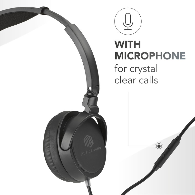 Music Sound Over Ear Basic Wired Headphones | On-Ear Headphones