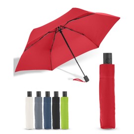 FARE FiligRain Only200 Automatic Pocket Umbrella - Super Light at Only 200 g, Automatic Open/Close, Windproof Plus, Compact (Closed Only 26 cm Long), red