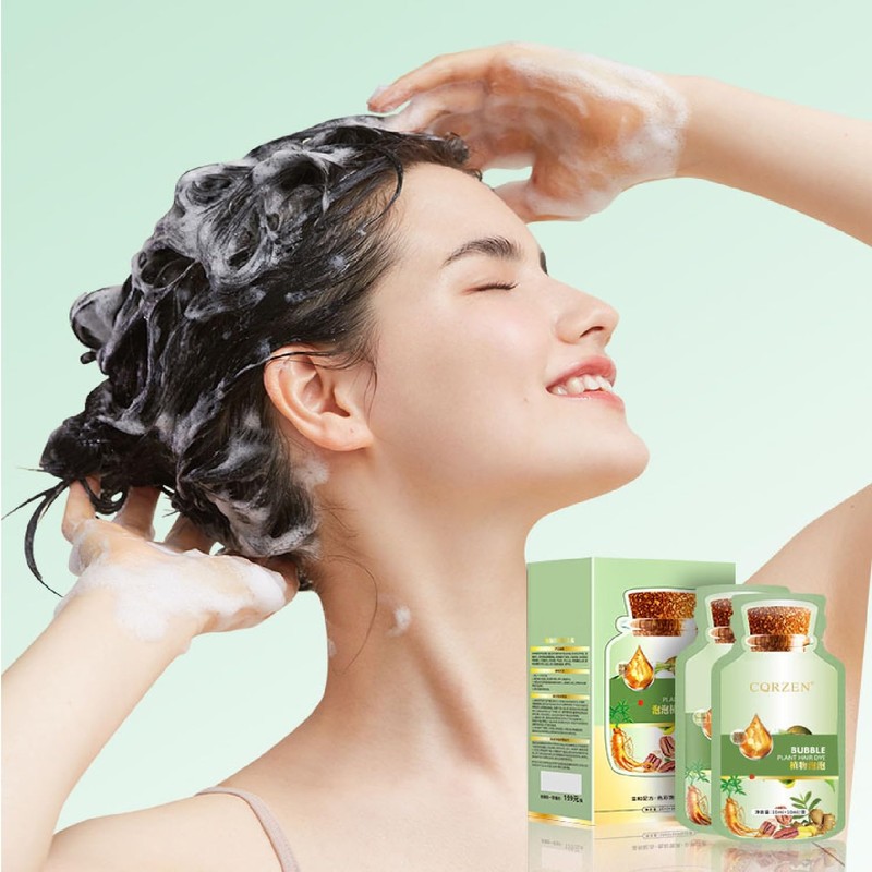 OUKPANE HUANG YI Bubble Plant Hair Dye,Natural Plant Hair Dye,
