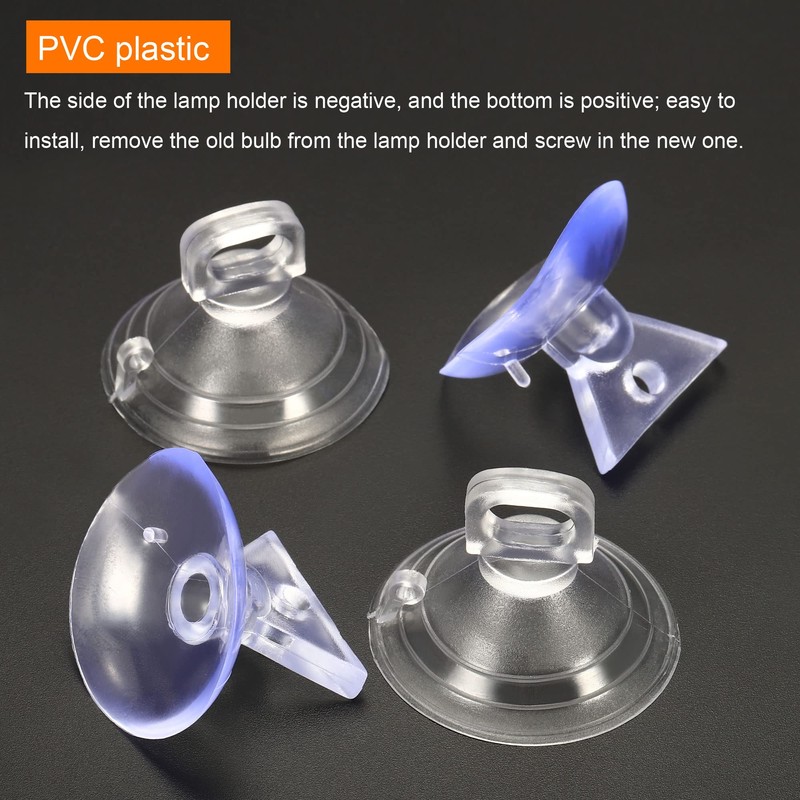 MECCANIXITY Bulb Changers, 35mm 38mm Dia. PVC Suction Cup Light