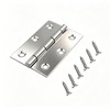 6 Pcs 2.5 Inch Stainless Steel Door Hinges, Silver Door