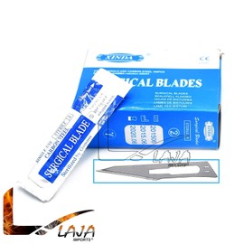 LAJA Imports Scalpel Blade Disposable Sterile (High Grade Carbon Steel 2.1%,10xx) Size 11 Box of 100 Pcs
