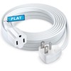 Maximm Extension Cord Heavy Duty (20 Feet) Flat Wire 3-Prong