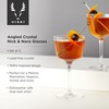 Viski Nick and Nora Glasses, Stemmed Drinkware, Premium Crystal Cocktail