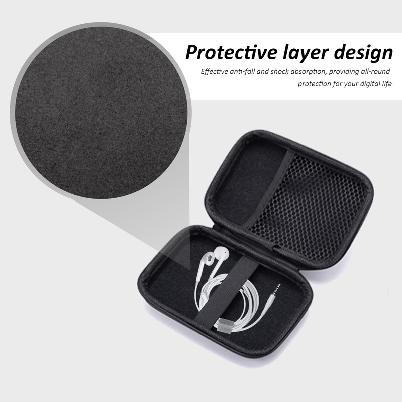 2 Pieces Headphone Storage Bag, Headphone Carrying Case, Eva Storage
