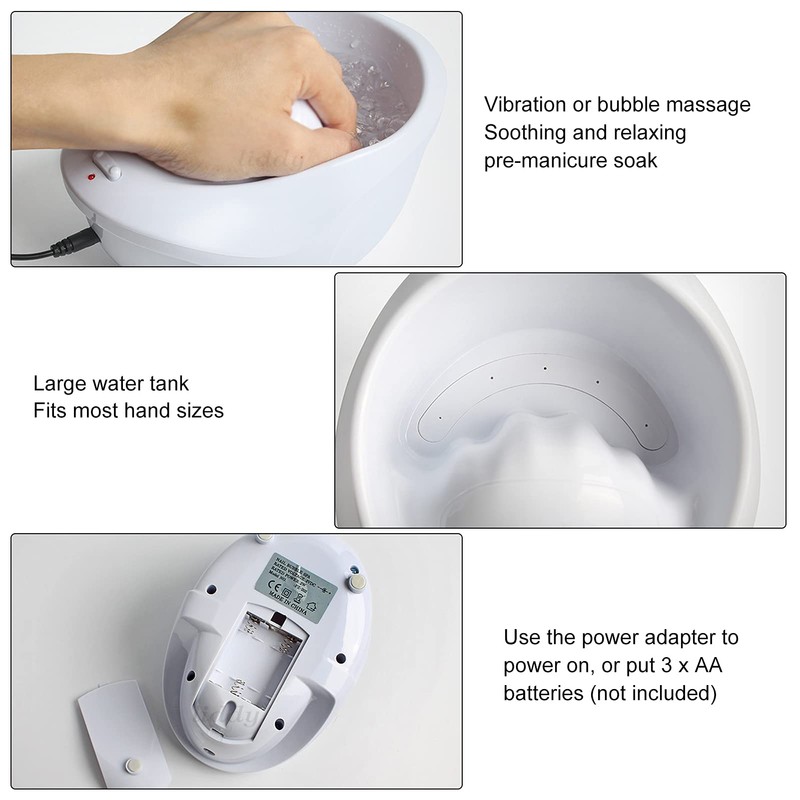 Electric Hand Bath, Manicure Table with Massage Function, Professional Manicure