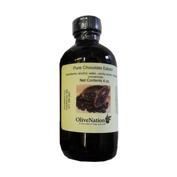 OliveNation Chocolate Extract for Baking, Rich Chocolate Flavoring for Cakes, Cookies, PG Free, Non-GMO, Gluten Free, Kosher, Vegan - 8 ounces