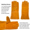 VASTOOLS Welding Accessories,5pc,Chipping Hammer 10.5", Leather Welding Gloves 13.5",6-in-1 Welpers