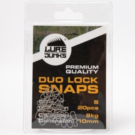 Lurejunks Duo Lock Snaps Spinning Swivels 20 Hangers Size S / 9 kg