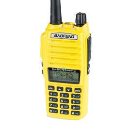 BaoFeng UV-82HP (Yellow) High Power Dual Band Radio: 136-174mhz (VHF) 400-520mhz (UHF) Amateur (Ham) Portable Two-Way