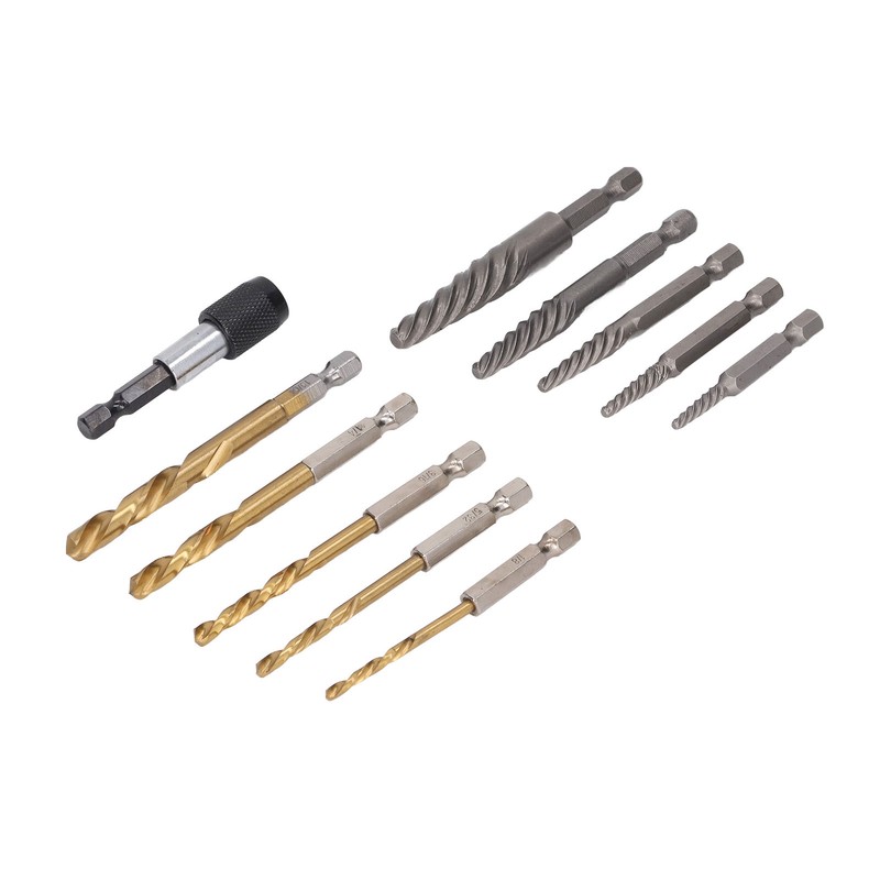 11Pcs Damaged Screw Extractor Kit HHS Professional Bolt Stud Removal