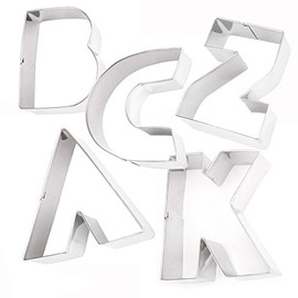 Stainless Steel Alphabet Cookie Cutter (G)
