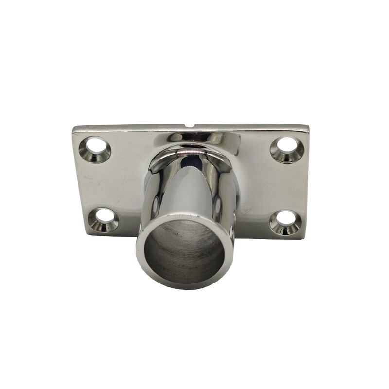 Douzime 2Pcs Boat Rectangle Hand Rail Base, Marine Grade 316