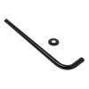 Meer Brazo Para Regadera 50 Cm Negro Mate Alta Calidad