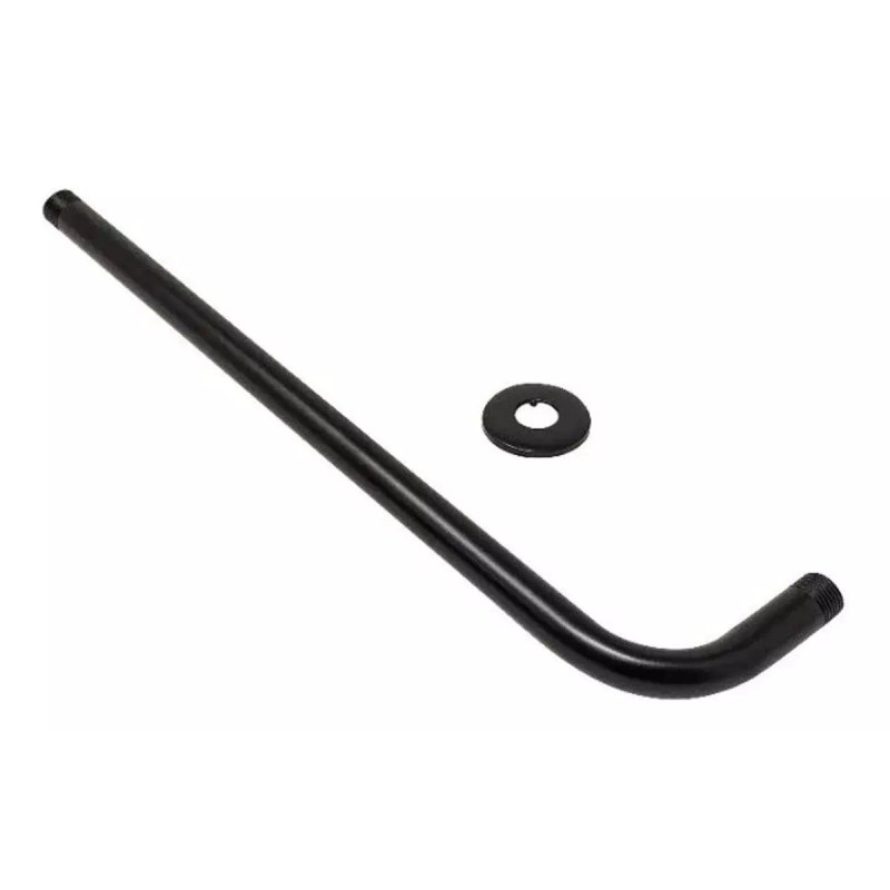 Meer Brazo Para Regadera 50 Cm Negro Mate Alta Calidad