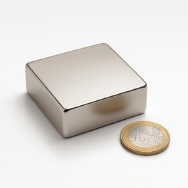 Neodymium Magnet Cuboid, 50 x 50 x 20 mm, 100 kg Pull Force, Pack of 1