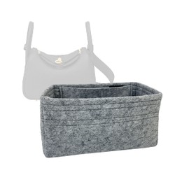 Zoomoni Bag Organizer for Hermes Lindy Mini 19 - Premium Felt Purse Handbag Insert Liner Shaper (Handmade) Soft Structure Support