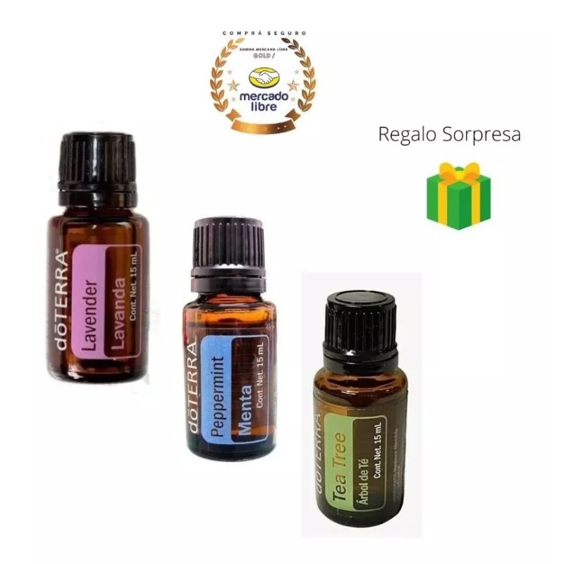 Doterra Lavanda (lavender) Menta (peppermint) Tea Tree 15m Doterra