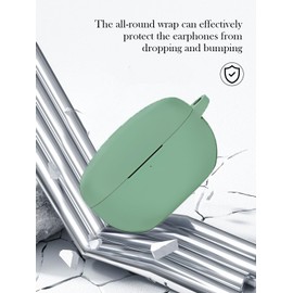 Case for Sony WF-1000XM5 Wf Xm5 Wireless Noise Cancelling Earbud,Soft Protective,BOVUGAC Silicone Case Cover with Keychain & Cleaning Kit & Lanyard for Sony Wf Xm5 Earbuds-Matcha