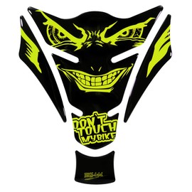BIKE-label Tank Pad Evil Eyes Neon Yellow Compatible with Honda X502862VA
