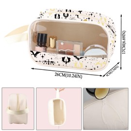 ZJXHPO Fourth Dragon Clear Makeup Bag You're Really A Violent Little Thing PU Leather Cosmetic Bag with Handle Bookish Gift (C-Violent PU)