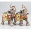 Wisifayardin Wealth Lucky Elephant Figurine with Trunk Up Elephant Statue